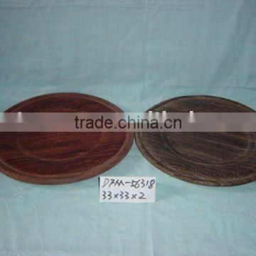 round wooden tray,wooden fruit tray,food tray