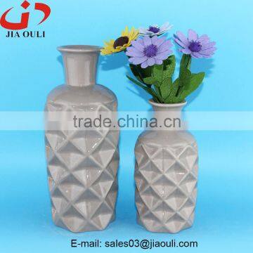 Hot Home Decor Grey Ceramic Vase, Chinese Tall Vase photo-3