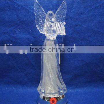 2016 Newest Design Acrylic Angel With LED Changing Color and Christmas Music photo-5