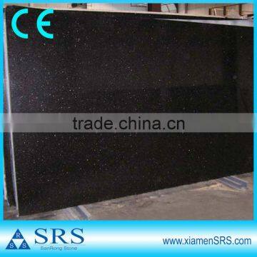 Indian polished black galaxy granite slabs