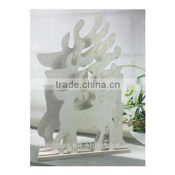 New style Tripple Reindeer Wooden led motif light , indoor christmas reindeer light