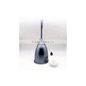Transparent PP Height 38.7CM Plastic Toilet Brush With Holder