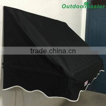 Outdoor 4x2FT Manual Folding Black Small Window Awning photo-2
