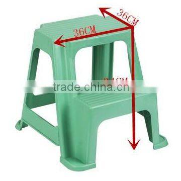 2-Step Plastic Stool With Non-Slip Step Treads, Double Step Stool photo-5