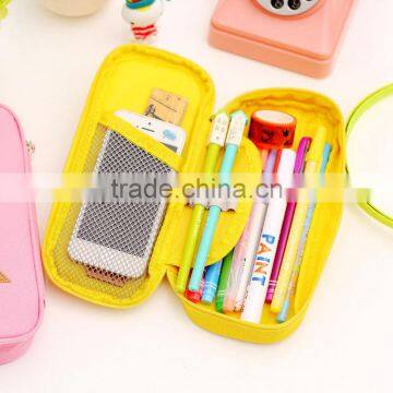 China Suppliers Cheap Canvas Pencil Case School Pencil Box With Zipper photo-5