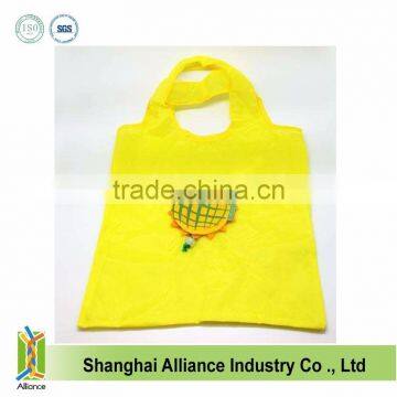 Reusable Polyester Foldable Shopping Bag with Sunflower Logo