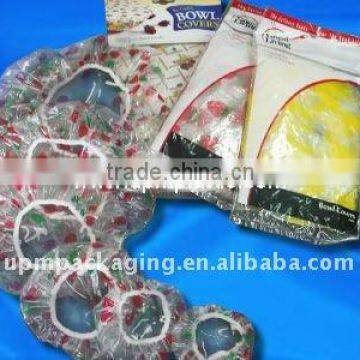 Degradable plastic bowl cover with printing