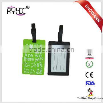 Travel ID Label for Luggage Suitcase , PVC silicone Travel Suitcase Luggage Bag Tags