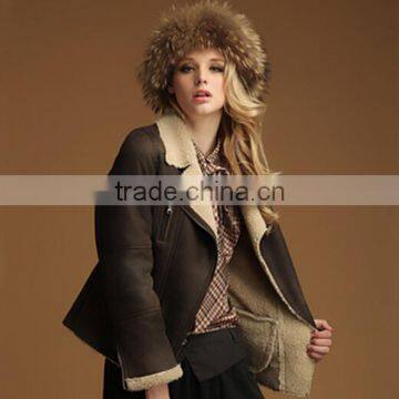Multicolour Fashion Fox Fur 2014 Wool Overcoat Medium-long Fur Coat photo-2