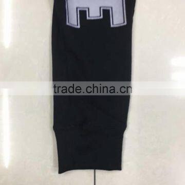 Women Fashion Print Black Slim Fit Sports Trousers photo-2