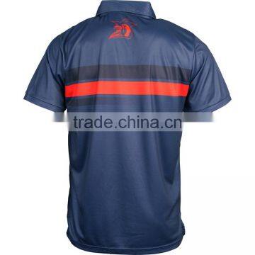 High Quality 100% Polyester Mens Wholesale Polo Shirt photo-2