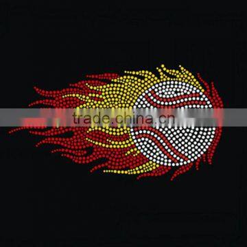 Wholesale Cheaper Custom the Burning of the Soul of Sports Rhinestone Heat Transfer photo-3