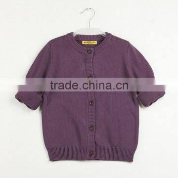 MGOO Stock Kids Knitting Sweater With Covered Buttons Knitwear Warm Cotton Children Outwear photo-4