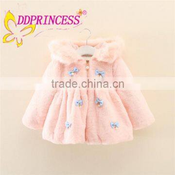 Pink korean stly coats for princess girl pink clothes warm long sleeve hoodie coats for christmas