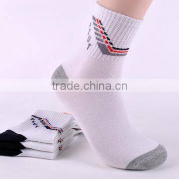 wholesale retail tight high sports organic bulk 100% cotton socks