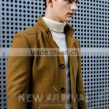 MSW0016 Men's Wool Coat 2016 New Winter Men's Single Breasted Coat.