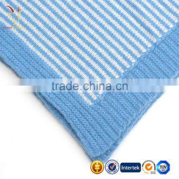 Soft High Quality Cheap Knitted Cashmere Baby Blanket photo-2