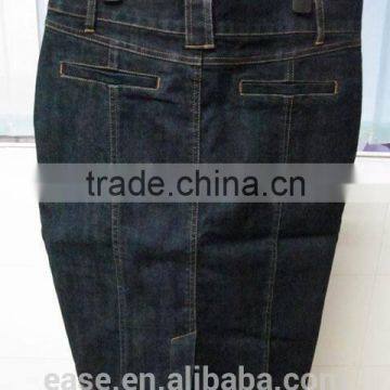 Ykk Zipper Half Skirt Cheap Wrap Wholesale Jean Knee Length Skirt photo-2
