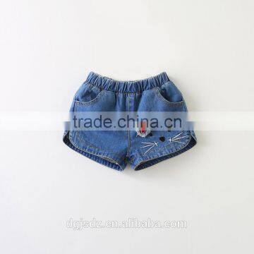 New Arrival Baby Girls Cowboy Pants Fancy Children Embroidered Short Pants photo-3