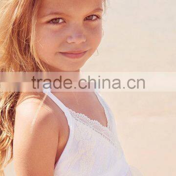 Baby Girl Ivory Lace Deep V Neck Beach Dress photo-3