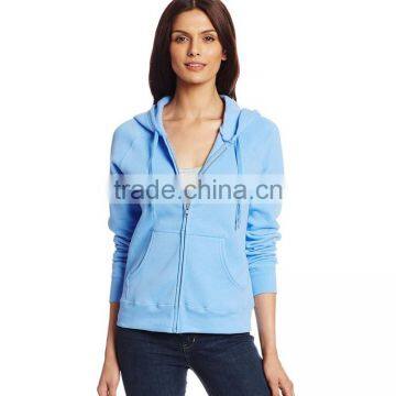 Custom Design Zipper Sweater Shirt Wholesale Blank Women Zip Sports Hoodie photo-3