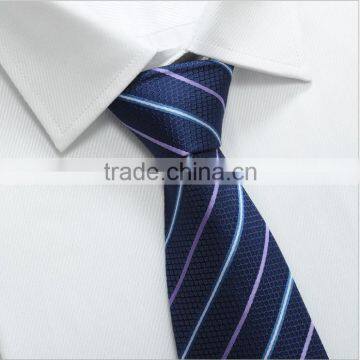 custom wholesale silk fabric knitting necktie stripe printing men necktie