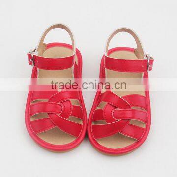 Summer Handmade PU Leather Sadals Funny Kids Squeaky Shoes 2017 photo-4