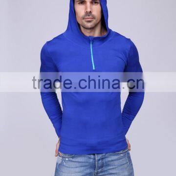 Men's Fitness Seamless T Shirts, Running Shirts , Half Zipper Gym Sports Wear photo-2