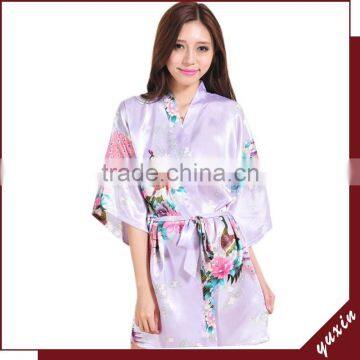 Ladies kimono pajamas silk sleepwear multi colors available PA008