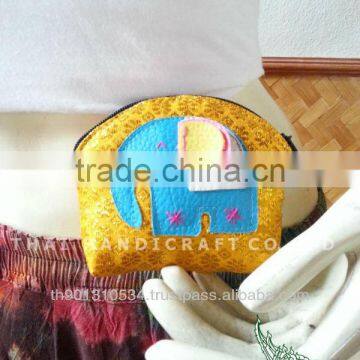 Mini Thai Handmade Coin Elephant Wallet Money bag Small bag