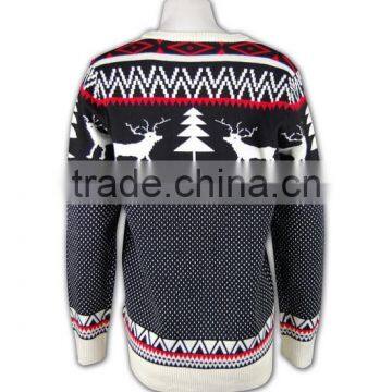 ISO9001/BSCI Latest Design Women Winter Knitted Partter Sweater