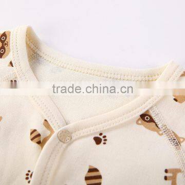 Animal Pattern Baby Infant Rompers Natural Colored Cotton Bodysuit Onesie One-piece Set photo-3