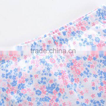 Kids Girl Flower Print Long Leggings Baby Girls Cotton Knit Leggings photo-4