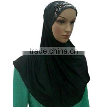 The New Muslim Hooded Muslim Arabian Women's Diamond Scarf Factory Direct Cross-border Special photo-6