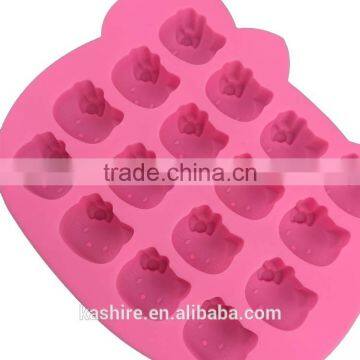 Wholesale High Quantity Eco-friendly Kitty Shape Silicone Chocolate Mould,soap Mold,diy Cake Mould photo-3