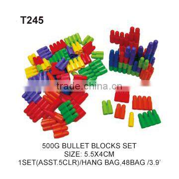 500g Bullet Blocks Plastic To Hold Assembled Intelligence Building Blocks Toys For Kids
