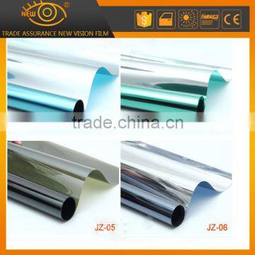 1.52x30m house tinted silver gold green blue building film