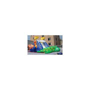 Ocean Park Turtle Commercial Inflatable Slide , kids garden slides EN71