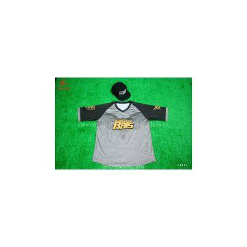 Sublimation Custom Short Sleeve  Baseball T Shirt