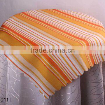 100% Polyester Stripe Printed Table Cloths