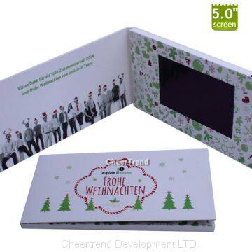 Education Custom 4.3″/5″/7″ Lcd Video Brochure/video Booklet/video Greeting Card for Gift photo-5