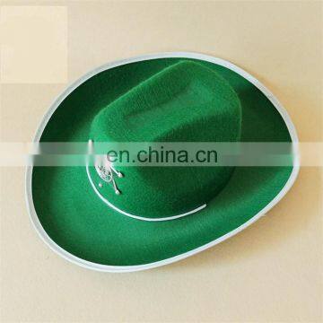 adult green party cowboy man felt hat