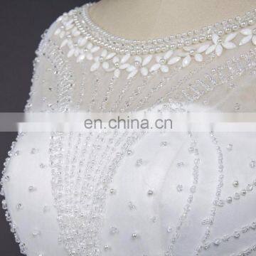 Design Your Own Wedding Dress New Arrivals White Lace Appliques A Line Wedding Gown photo-5