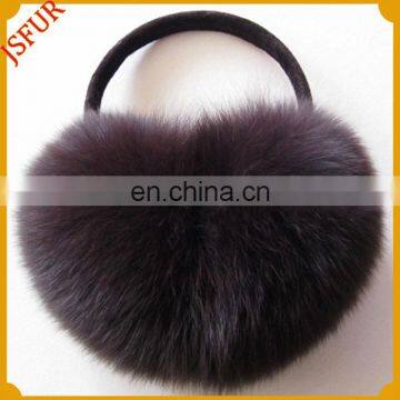 Genuine Fox Fur For Winter Fashion Accessory Earmuffs