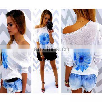 Autumn Latest Women Knitted Fashion Embroidery Long Pullover Women Sweater LK2090