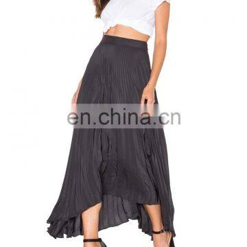 Hot sale pleated flare women skirt