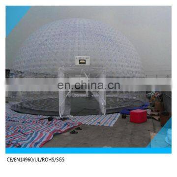 Double pvc inflatable transparent dome inflatable clear dome tent