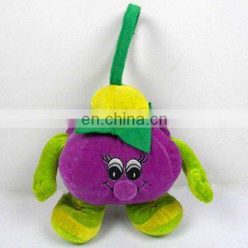 plush stuffed vegetable purple tomato toy