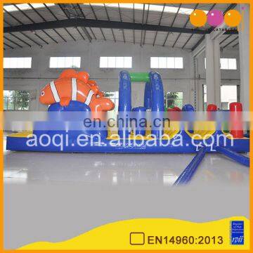 Ocean fish water park equipment inflatable floating water toys adult inflatable water obstacle course for sale