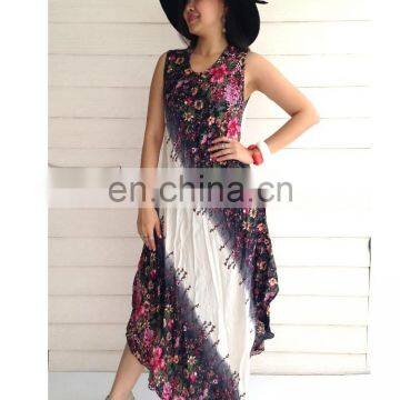 Wholesales Cheap Plus size Hawaiian Beach Comfy Woman Maxi Dress